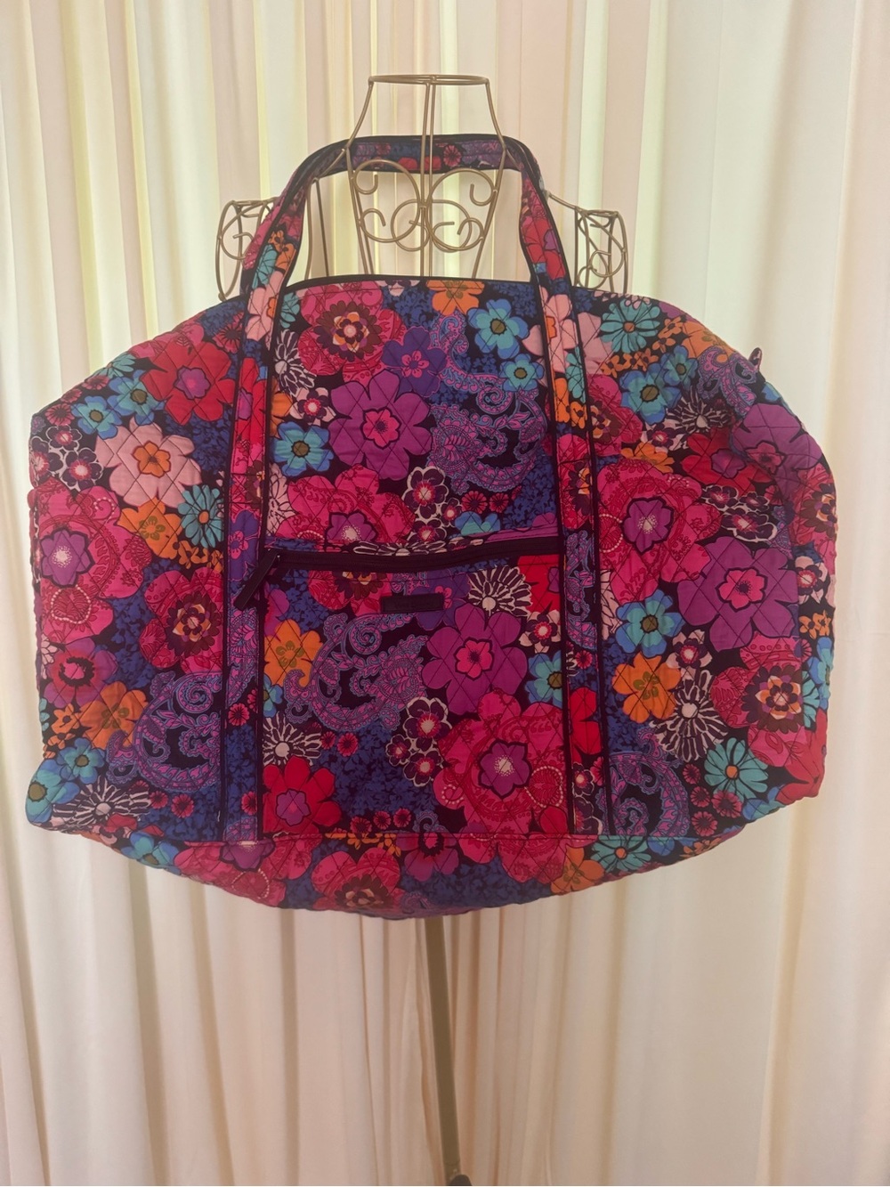 Vera Bradley Quilted Floral Weekender Tote
